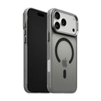 iiCASE Frost Veil MagSafe Case for iPhone 17 Pro image 3 - iiCase Frost Veil 01 01 phone filter case frost smoke grey phone silver slot 01