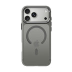 iiCASE Frost Veil MagSafe Case for iPhone 17 Pro image 4 - iiCase Frost Veil 01 01 phone filter case frost smoke grey phone silver slot 02