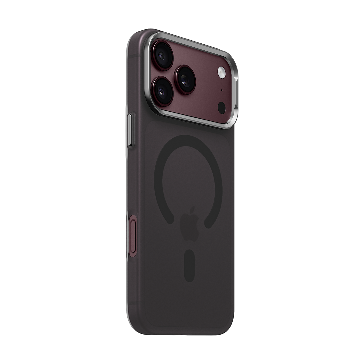 iiCASE Frost Veil MagSafe Case for iPhone 18 Pro image 6 - iiCase Frost Veil 01 03 phone filter case frost smoke grey phone burgundy slot 01