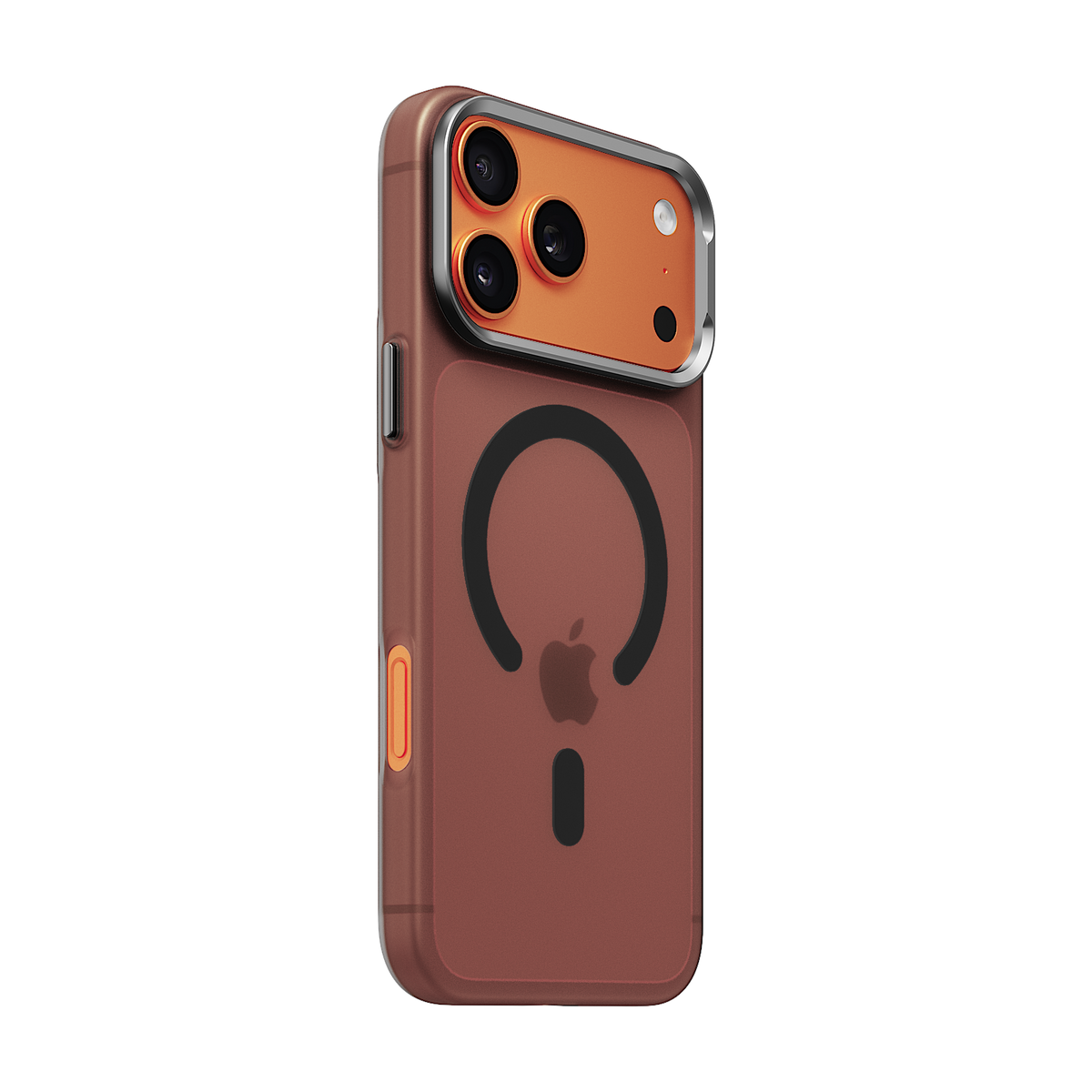 iiCASE Frost Veil MagSafe Case for iPhone 17 Pro Max image 6 - iiCase Frost Veil 01 06 phone filter case frost smoke grey phone orange slot 01