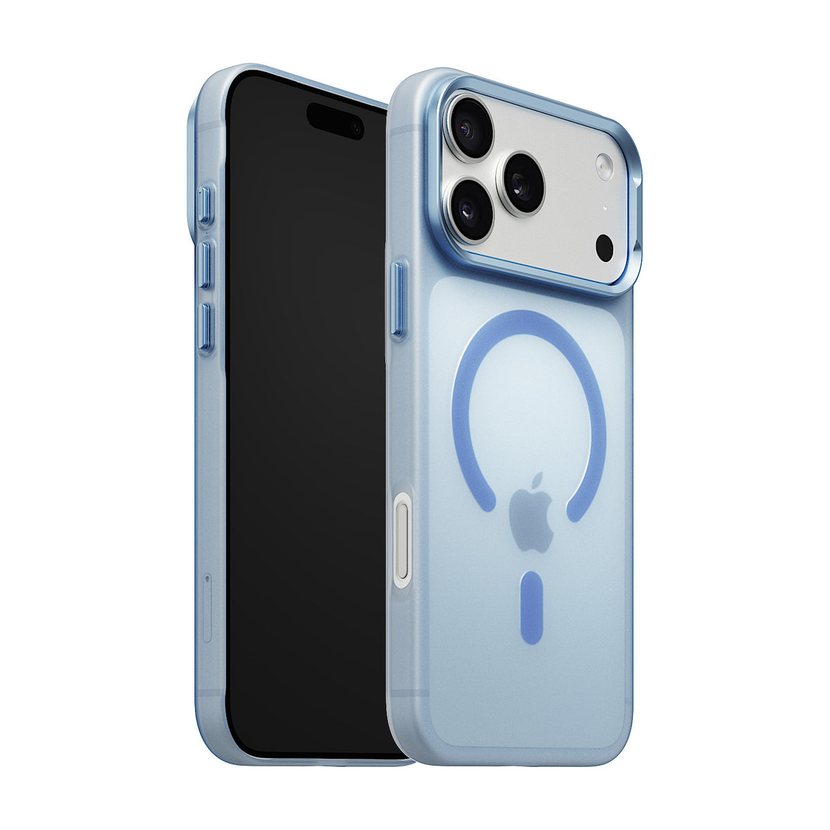 iiCASE Frost Veil MagSafe Case for iPhone 17 Pro image 27 - iiCase Frost Veil 03 01 phone filter case frost ice blue phone silver slot 01