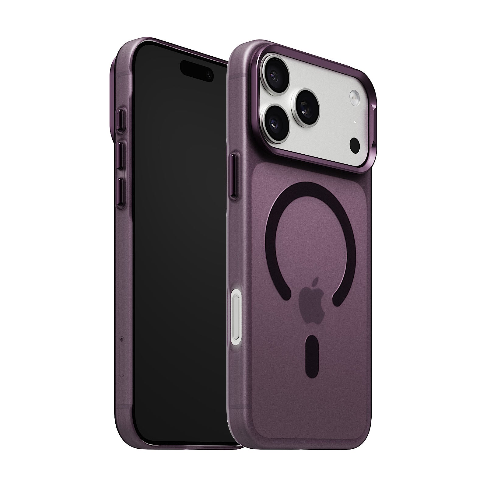 iiCASE Frost Veil MagSafe Case for iPhone 17 Pro image 39 - iiCase Frost Veil 04 01 phone filter case frost dark plum phone silver slot 01
