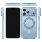iiCASE FrostShield 360 Stand MagSafe Case for iPhone 17 Pro Max image 5 - FrostShield 360 01 01 phone filter case ice blue phone silver slot 08
