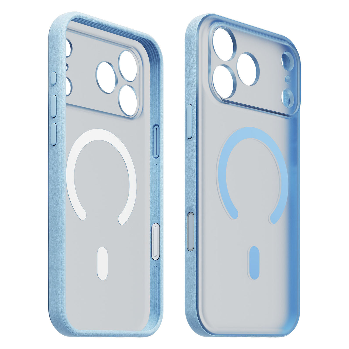 iiCASE FrostShield MagSafe Case for iPhone 17 Pro image 1 - FrostShield MagSafe 01 01 phone filter case ice blue phone all slot 100