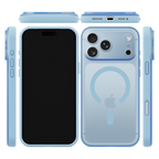 iiCASE FrostShield MagSafe Case for iPhone 17 Pro image 5 - FrostShield MagSafe 01 01 phone filter case ice blue phone silver slot 08