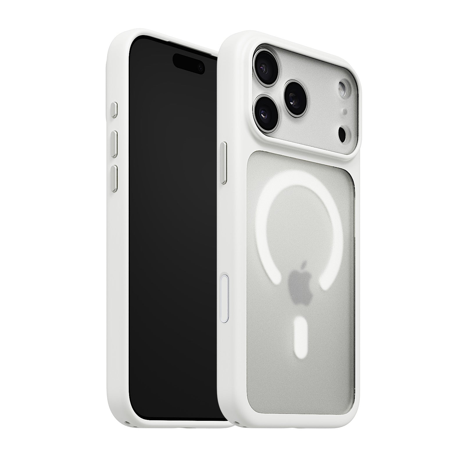 iiCASE Glacier MagSafe Case for iPhone 18 Pro image 3 - iiCase Glacier 01 01 phone filter case frost white phone silver slot 01