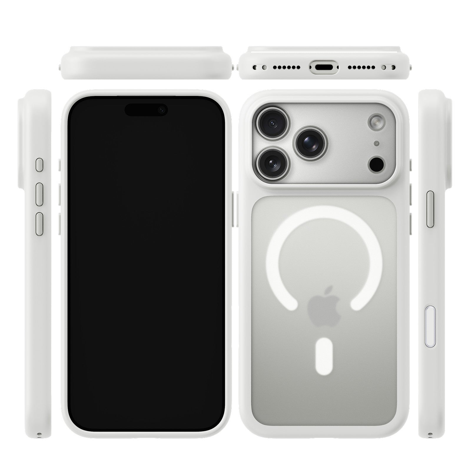 iiCASE Glacier MagSafe Case for iPhone 18 Pro image 5 - iiCase Glacier 01 01 phone filter case frost white phone silver slot 03