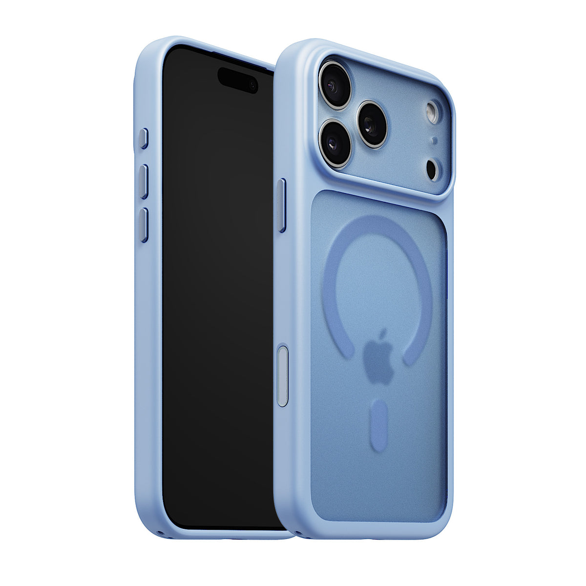 iiCASE Glacier MagSafe Case for iPhone 18 Pro image 15 - iiCase Glacier 02 01 phone filter case frost ice blue phone silver slot 01