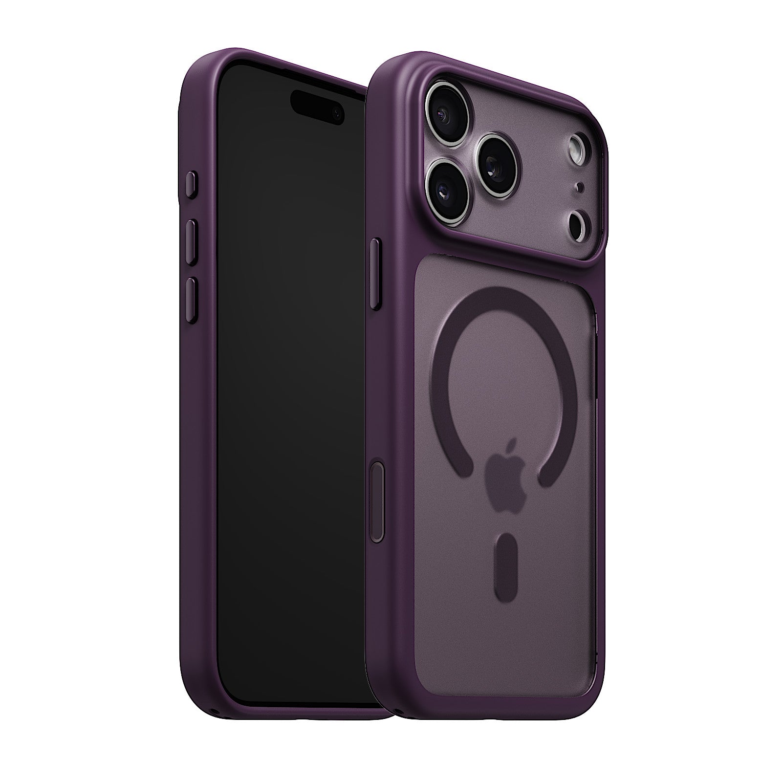 iiCASE Glacier MagSafe Case for iPhone 18 Pro image 27 - iiCase Glacier 03 01 phone filter case frost dark plum phone silver slot 01