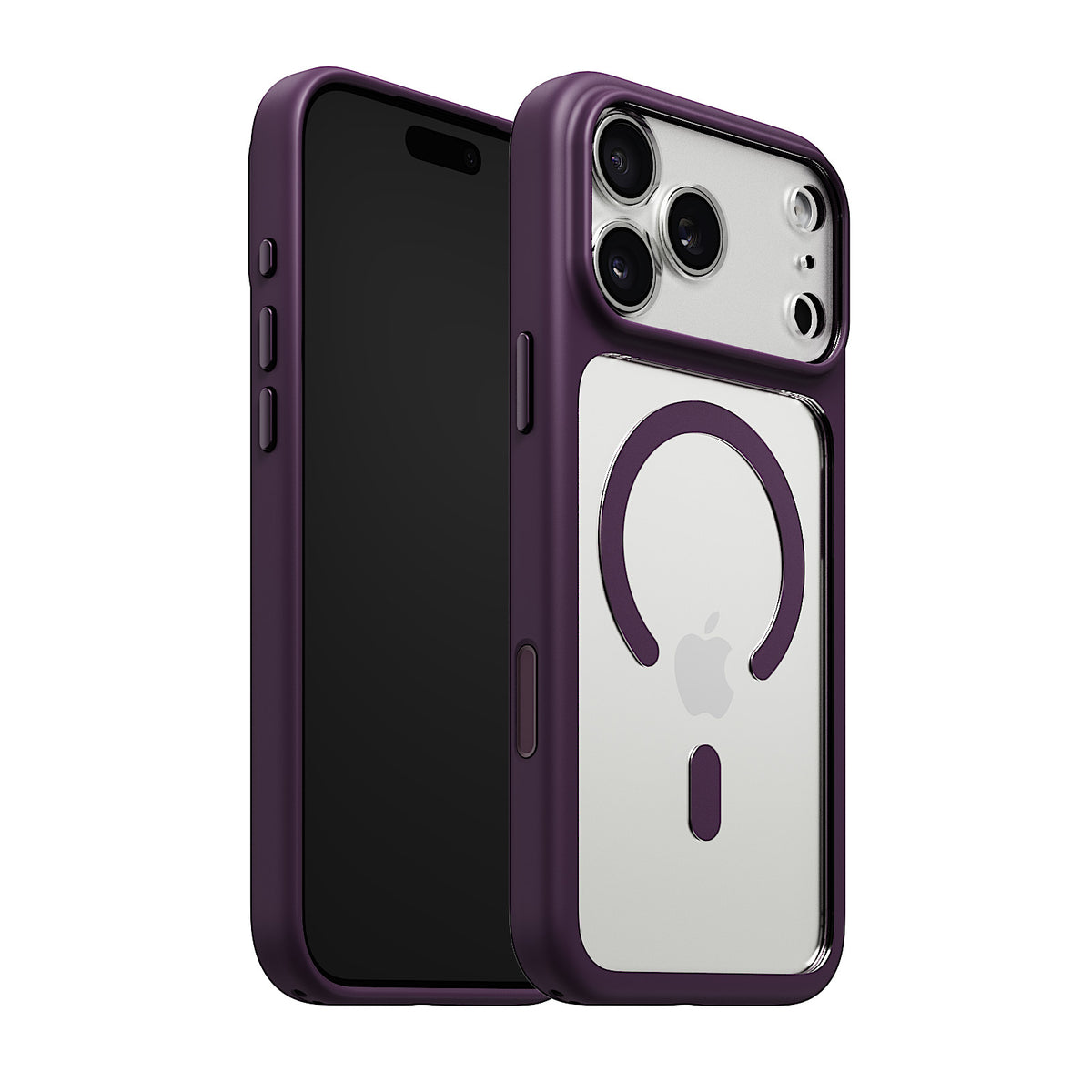 iiCASE Glacier MagSafe Case for iPhone 18 Pro image 63 - iiCase Glacier 06 01 phone filter case crystal dark plum phone silver slot 01