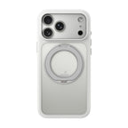 iiCASE Glacier 360 Ring Stand Case iPhone Case in Frost White shown on silver iPhone detail image
