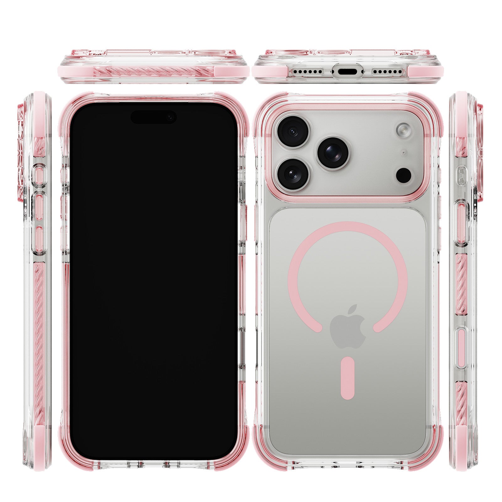 iiCASE Macaron Shield MagSafe Case for iPhone 18 Pro image 5 - iiCase Macaron Shield 01 01 phone filter case macaron pink phone silver slot 03