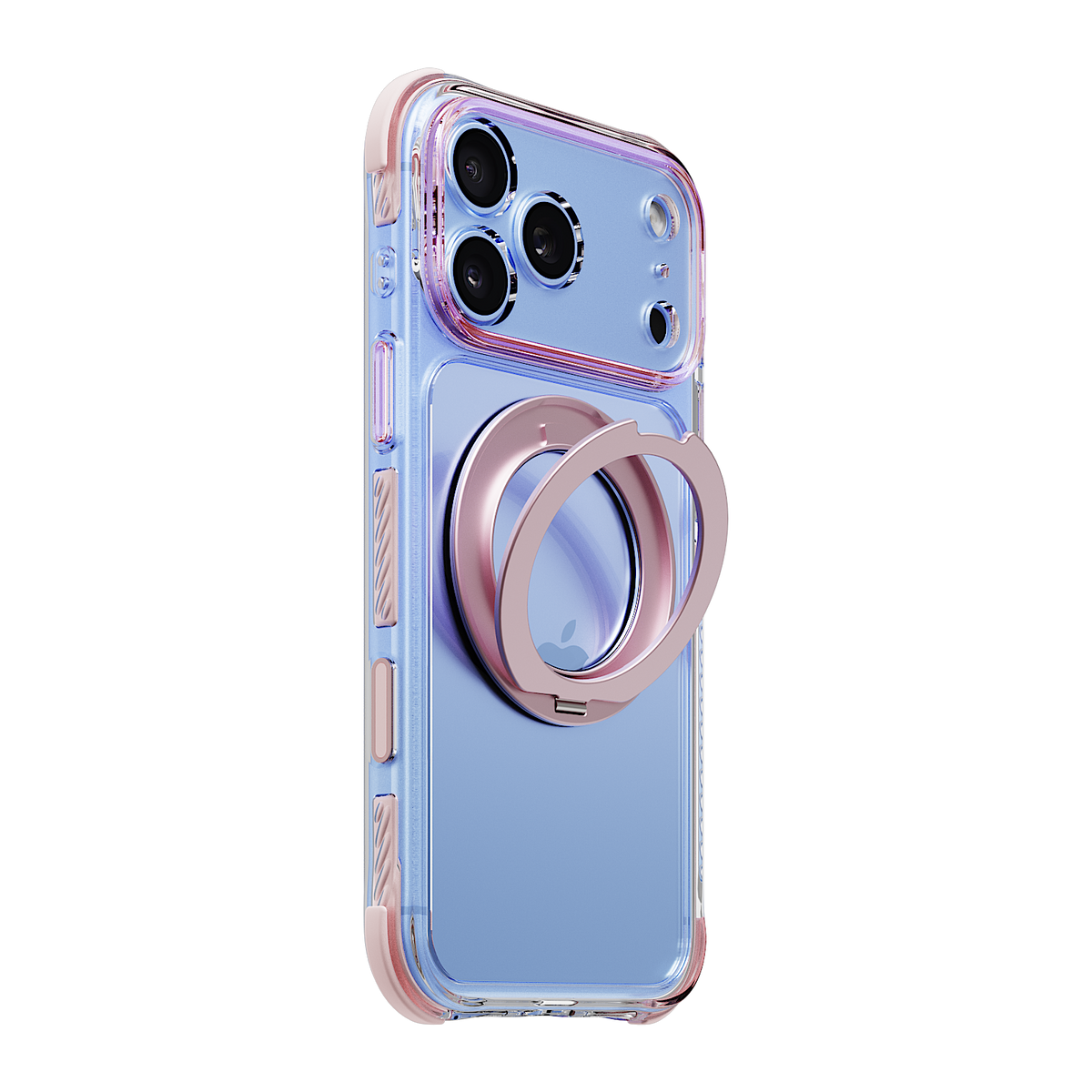 iiCASE Macaron Shield 360 Ring Stand Case for iPhone 18 Pro Max image 6 - iiCase Macaron Shield 360 01 02 phone filter case macaron pink phone glacier slot 01