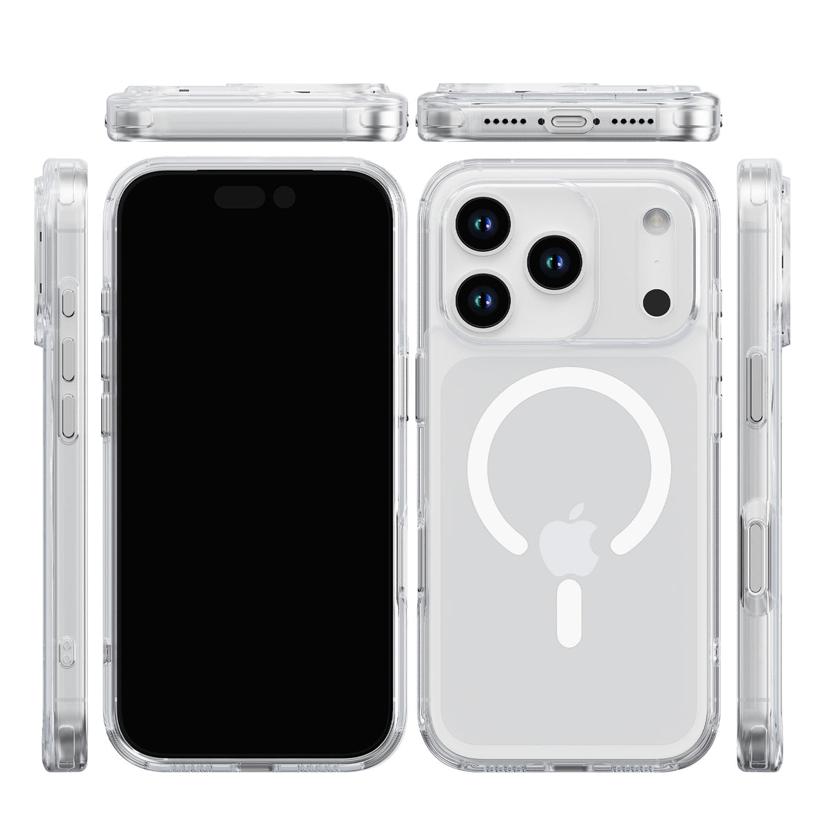 Military Protection Clear MagSafe Case for iPhone 18 Pro Max