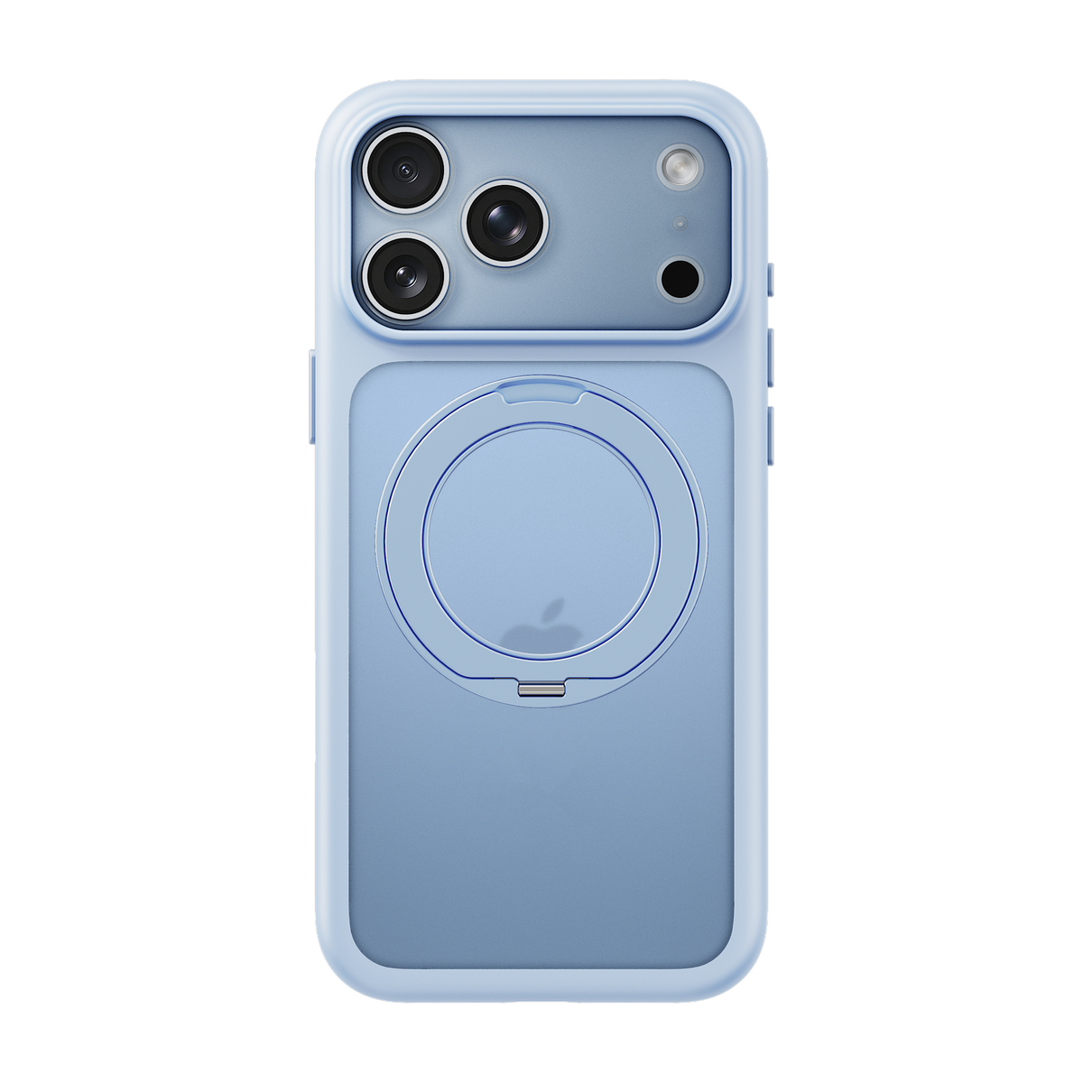 iiCASE Prism 360 Ring Stand Case for iPhone 17 Pro image 16 - iiCase Prism 360 02 01 phone filter case frost ice blue phone silver slot 03