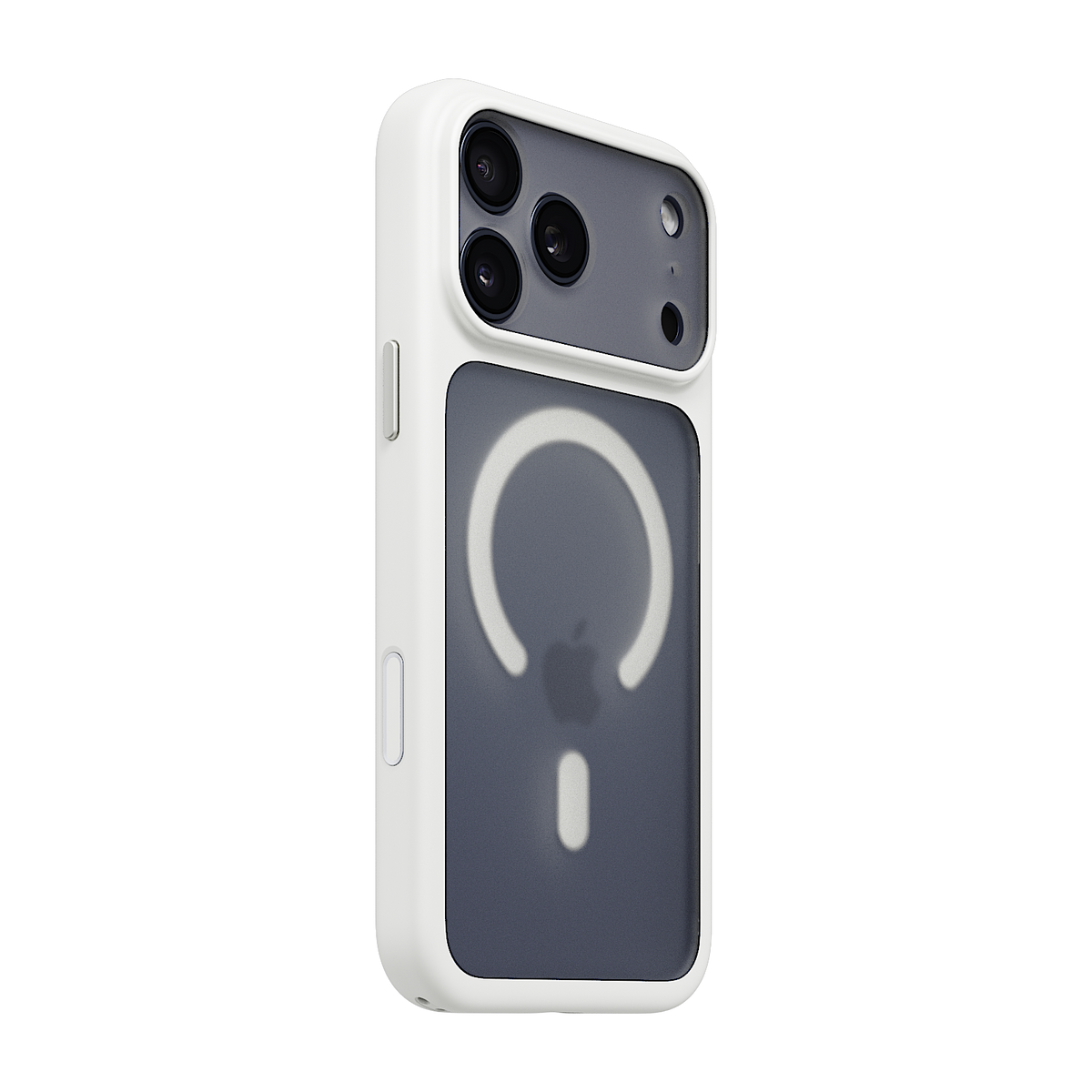 iiCASE Prism MagSafe Case for iPhone 17 Pro Max image 6 - iiCase Prism MagSafe 01 05 phone filter case frost white phone deep blue slot 01
