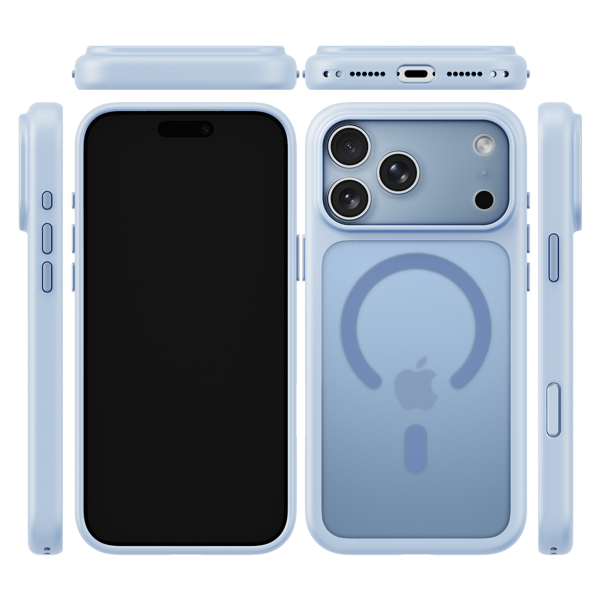 iiCASE Prism MagSafe Case for iPhone 18 Pro image 21 - iiCase Prism MagSafe 02 01 phone filter case frost ice blue phone silver slot 08