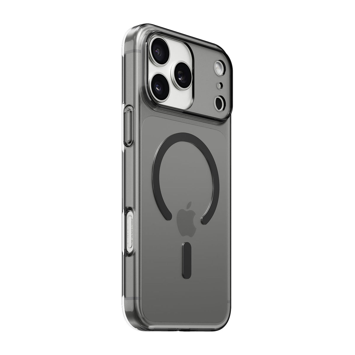 iiCASE Slimline 1.2mm Case iPhone Case for iPhone 17 Pro Max in Crystal Smoke shown on Silver iPhone detail image - image 39