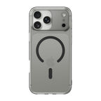 iiCASE Slimline 1.2mm Case iPhone Case for iPhone 17 Pro Max in Crystal Smoke shown on Silver iPhone detail image - image 41