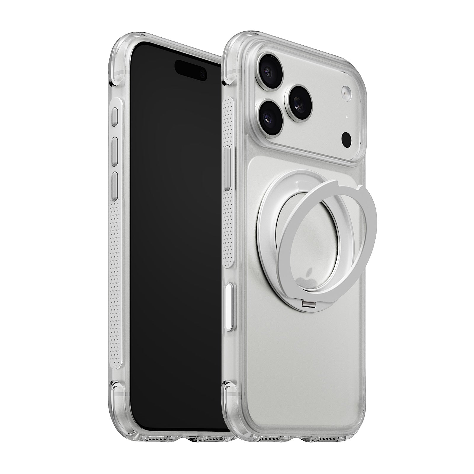 iiCASE Aegis 360 iPhone Case in Crystal White shown on silver iPhone product image - image 14