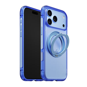 iiCASE Aegis 360 iPhone Case in Ice Blue shown on blue iPhone product image - image 6
