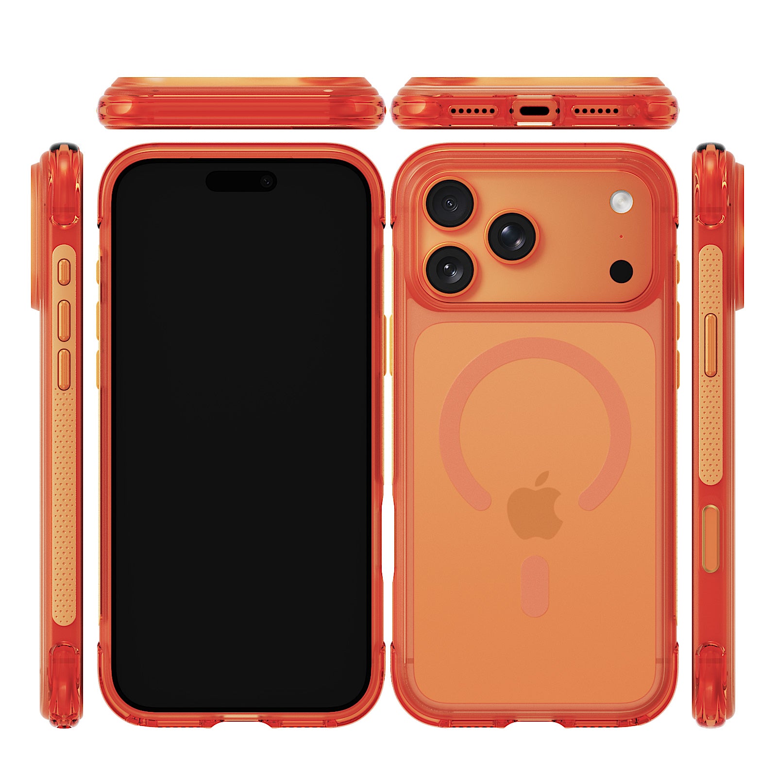 iiCASE Aegis MagSafe Case iPhone Case in Coral Orange detail image - image 26