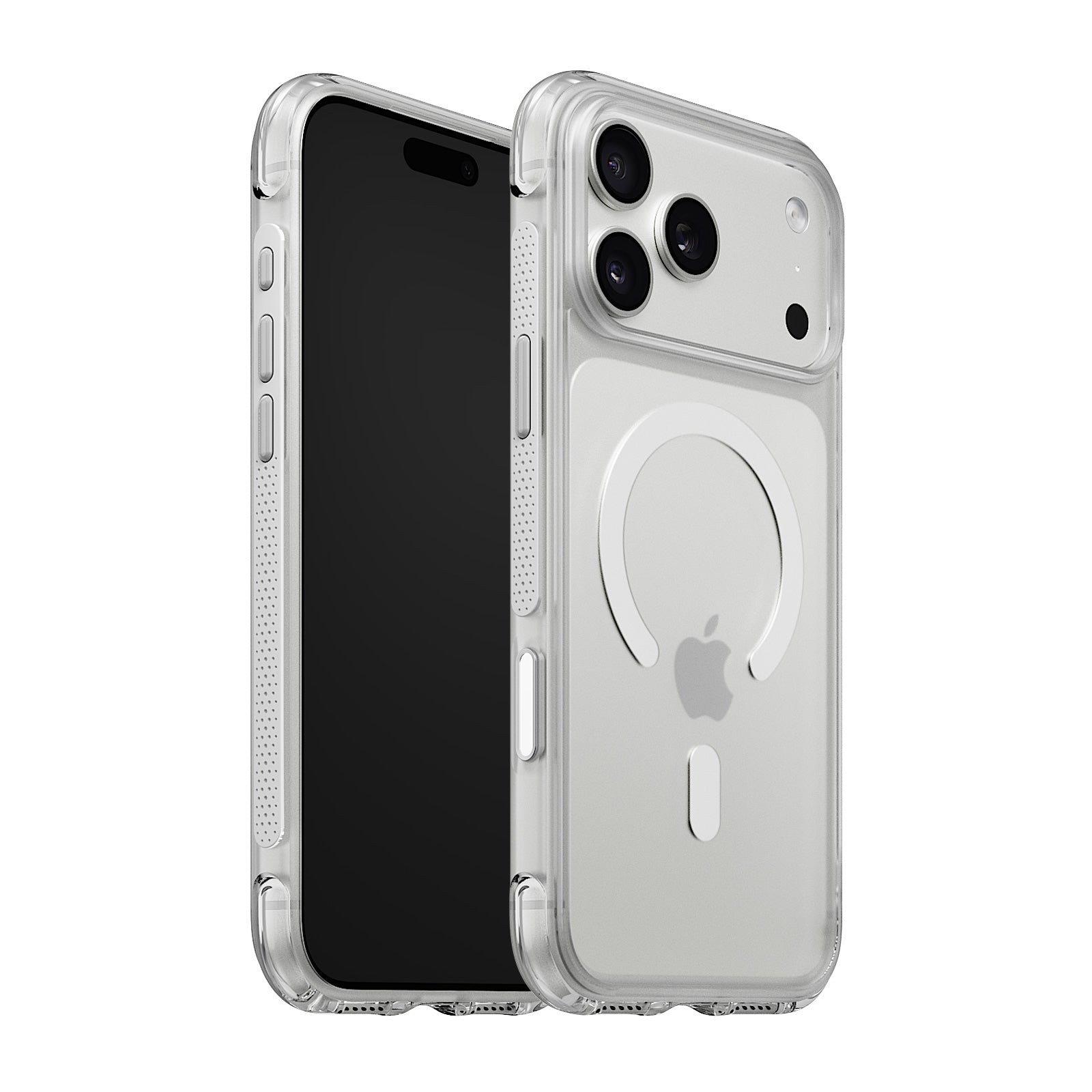 iiCASE Aegis MagSafe Case iPhone Case in Crystal White shown on silver iPhone product image - image 15