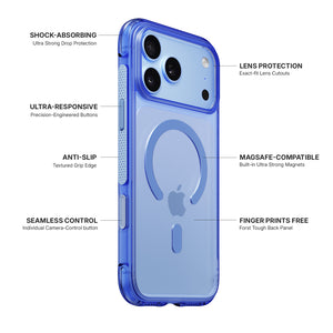 iiCASE Aegis MagSafe Case iPhone Case in Ice Blue detail image - image 9