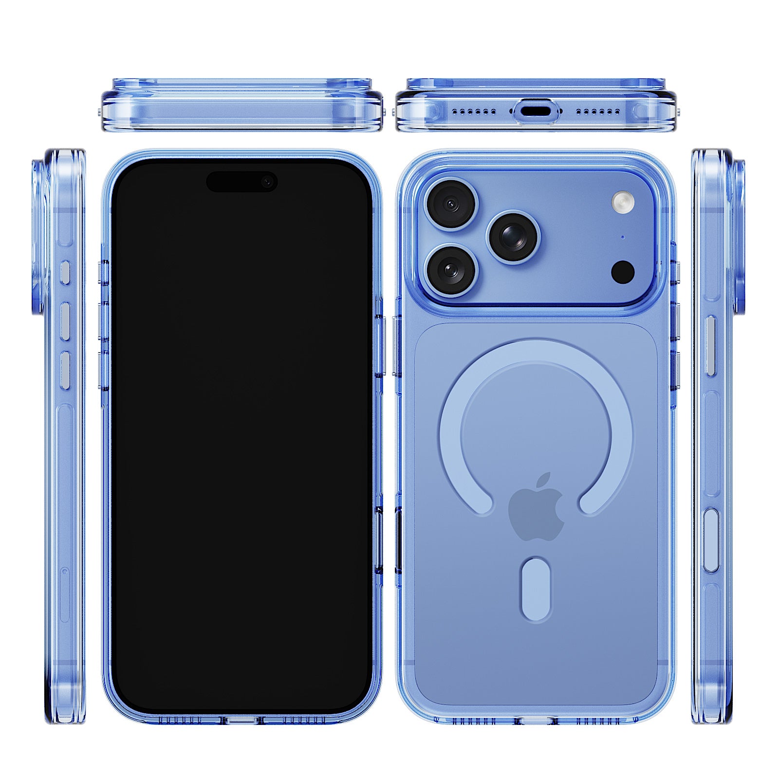 iiCASE Crystal EverClear MagSafe Case iPhone Case in Crystal Blue detail image - image 14