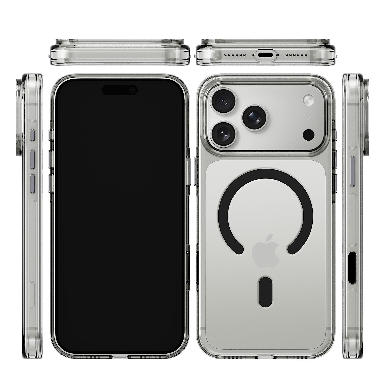 iiCASE Crystal EverClear MagSafe Case iPhone Case in Crystal Grey detail image - image 10