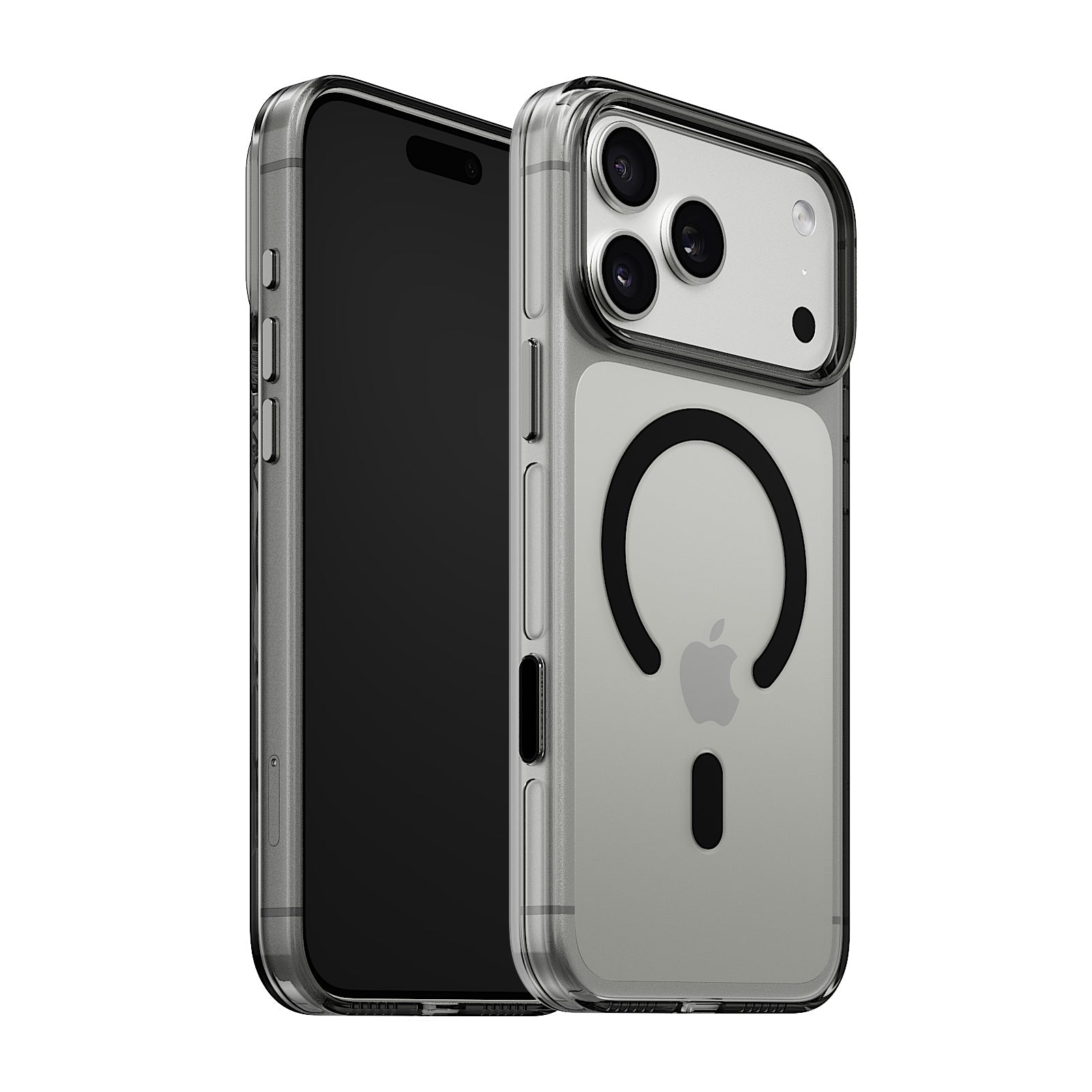 iiCASE Crystal EverClear MagSafe Case iPhone Case in Crystal Grey shown on crystal grey iPhone product image - image 7