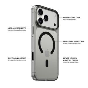 iiCASE Crystal EverClear MagSafe Case iPhone Case in Crystal Grey detail image - image 9