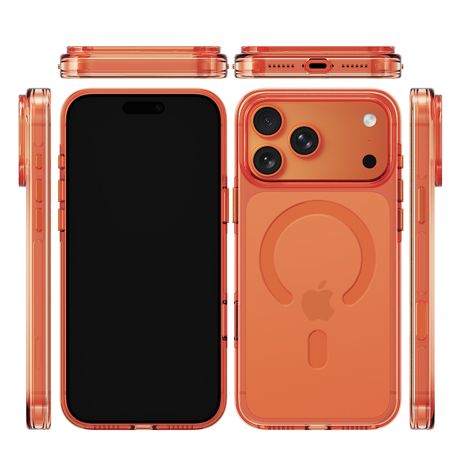iiCASE Crystal EverClear MagSafe Case iPhone Case in Crystal Orange detail image - image 26