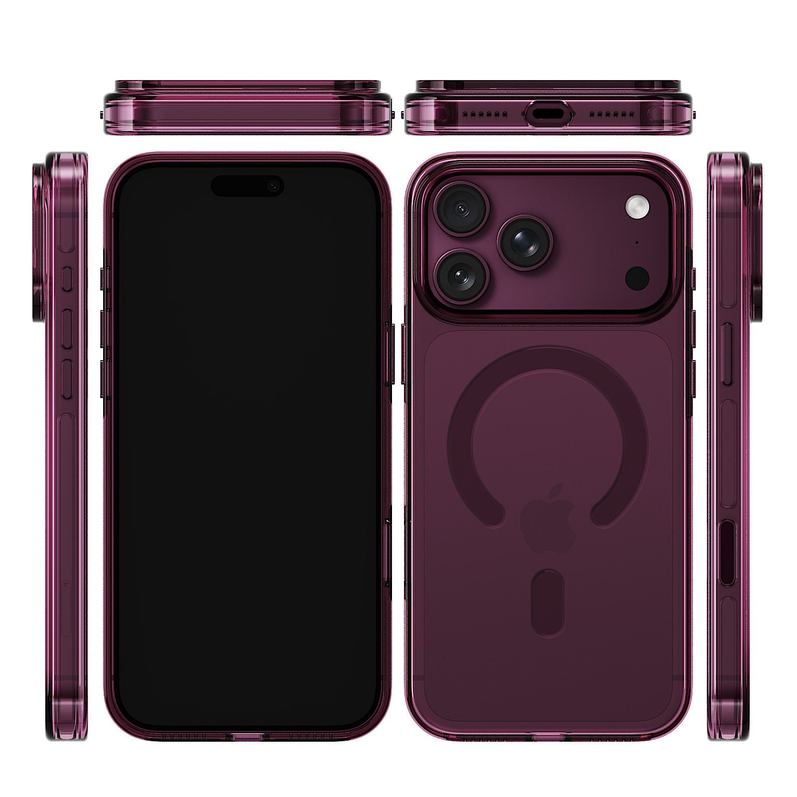 iiCASE Crystal EverClear MagSafe Case iPhone Case in Crystal Plum detail image - image 18