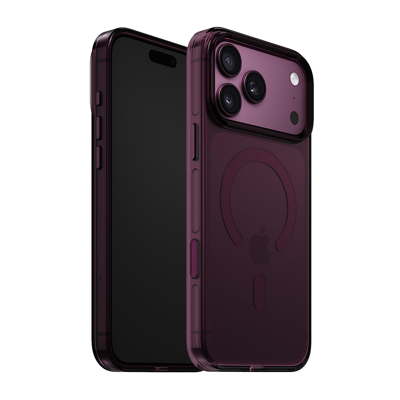 iiCASE Crystal EverClear MagSafe Case iPhone Case in Crystal Plum shown on crystal plum iPhone product image - image 15