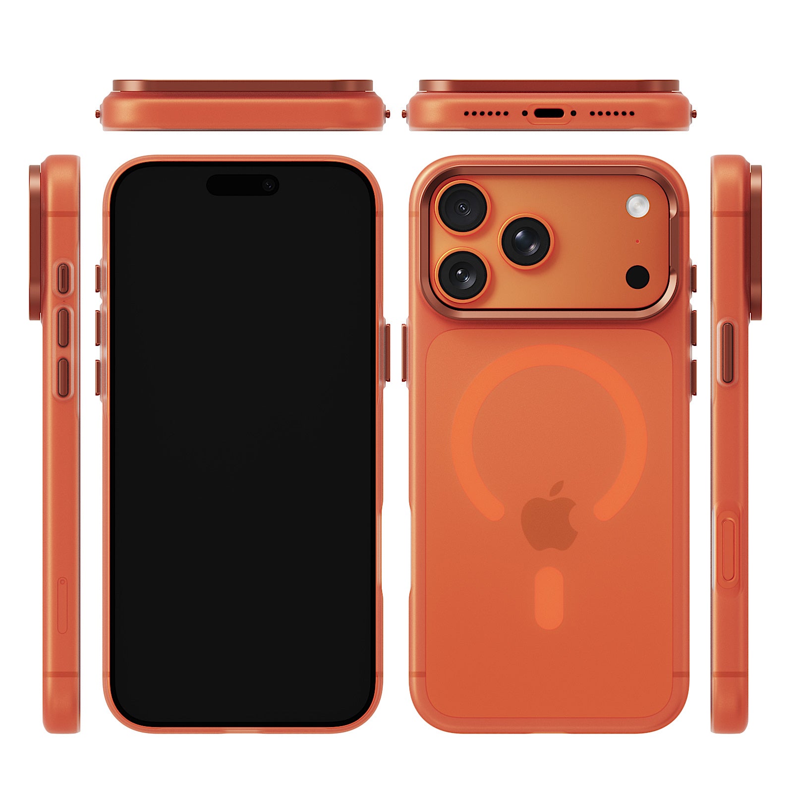 iiCASE Frost Veil MagSafe Case iPhone Case in Coral Orange detail image - image 25