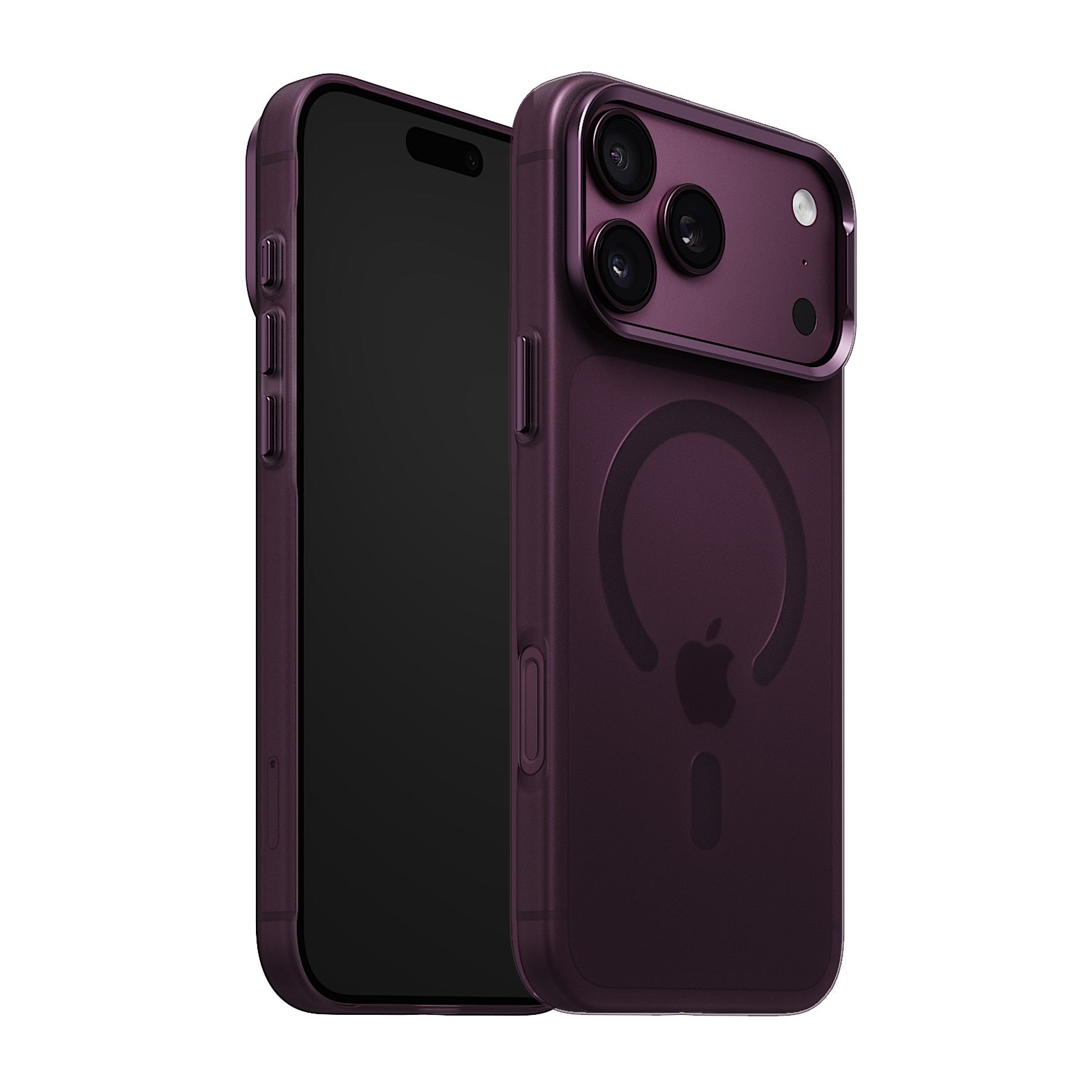 iiCASE Frost Veil MagSafe Case iPhone Case in Frost Dark Plum shown on dark plum iPhone product image - image 15
