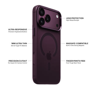 iiCASE Frost Veil MagSafe Case iPhone Case in Frost Dark Plum detail image - image 17