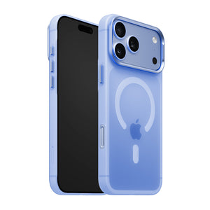 iiCASE Frost Veil MagSafe Case iPhone Case in Frost Ice Blue shown on ice blue iPhone product image - image 11
