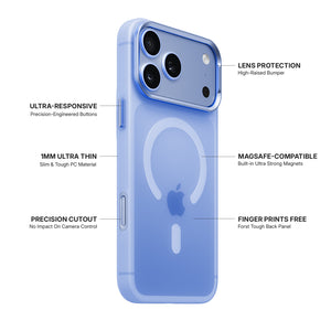 iiCASE Frost Veil MagSafe Case iPhone Case in Frost Ice Blue detail image - image 13