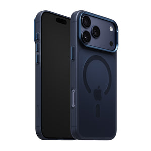 iiCASE Frost Veil MagSafe Case iPhone Case in Frost Midnight Blue shown on midnight blue iPhone product image - image 19