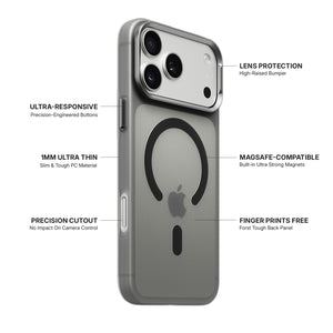 iiCASE Frost Veil MagSafe Case iPhone Case in Frost Smoke Grey detail image - image 5
