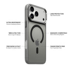 iiCASE Frost Veil MagSafe Case iPhone Case in Frost Smoke Grey detail image - image 5