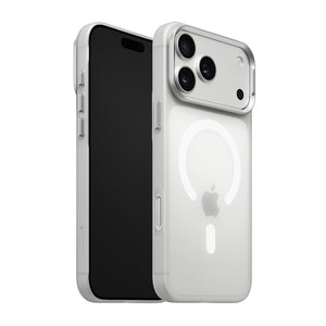 iiCASE Frost Veil MagSafe Case iPhone Case in Frost White shown on white iPhone product image - image 7