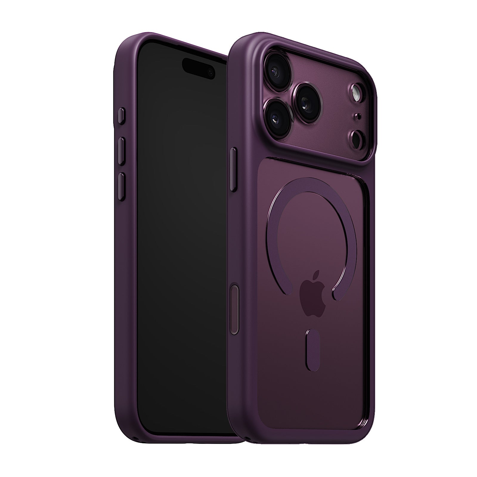 iiCASE Glacier MagSafe Case iPhone Case in Crystal Dark Plum shown on purple iPhone product image - image 23
