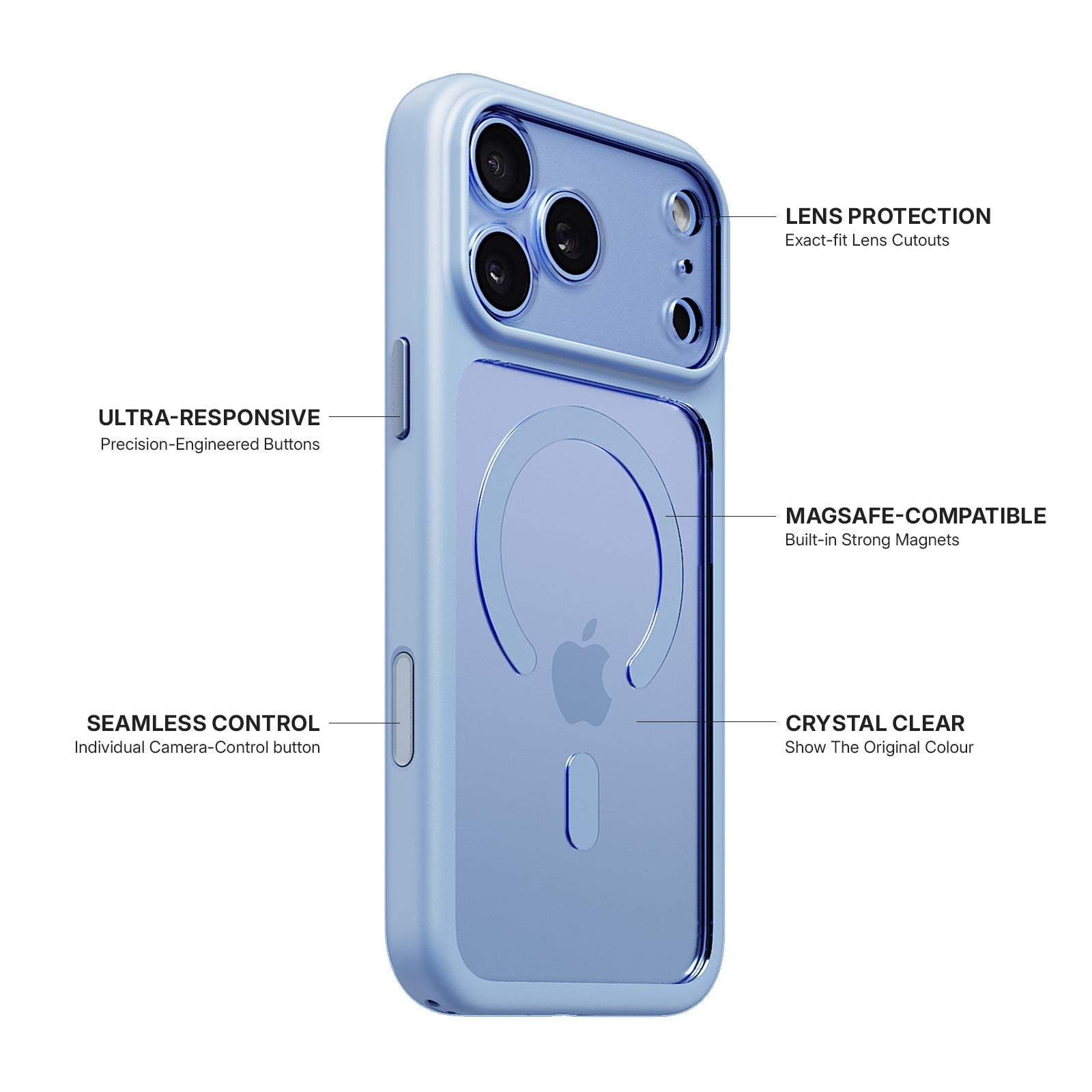 iiCASE Glacier MagSafe Case iPhone Case in Crystal Ice Blue detail image - image 21