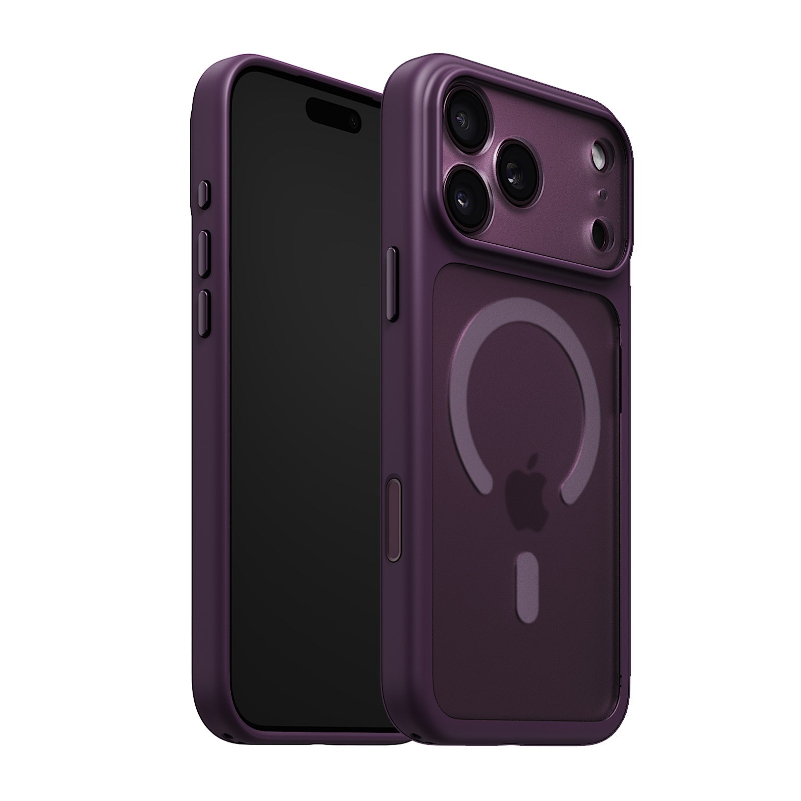 iiCASE Glacier MagSafe Case iPhone Case in Frost Dark Plum shown on purple iPhone product image - image 11