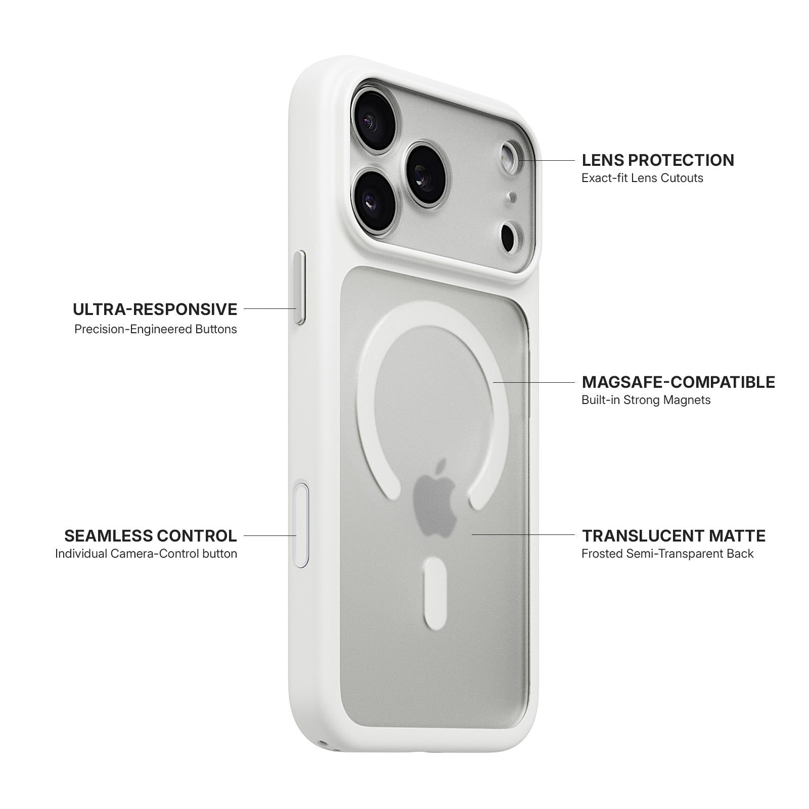 iiCASE Glacier MagSafe Case iPhone Case in Frost White detail image - image 5