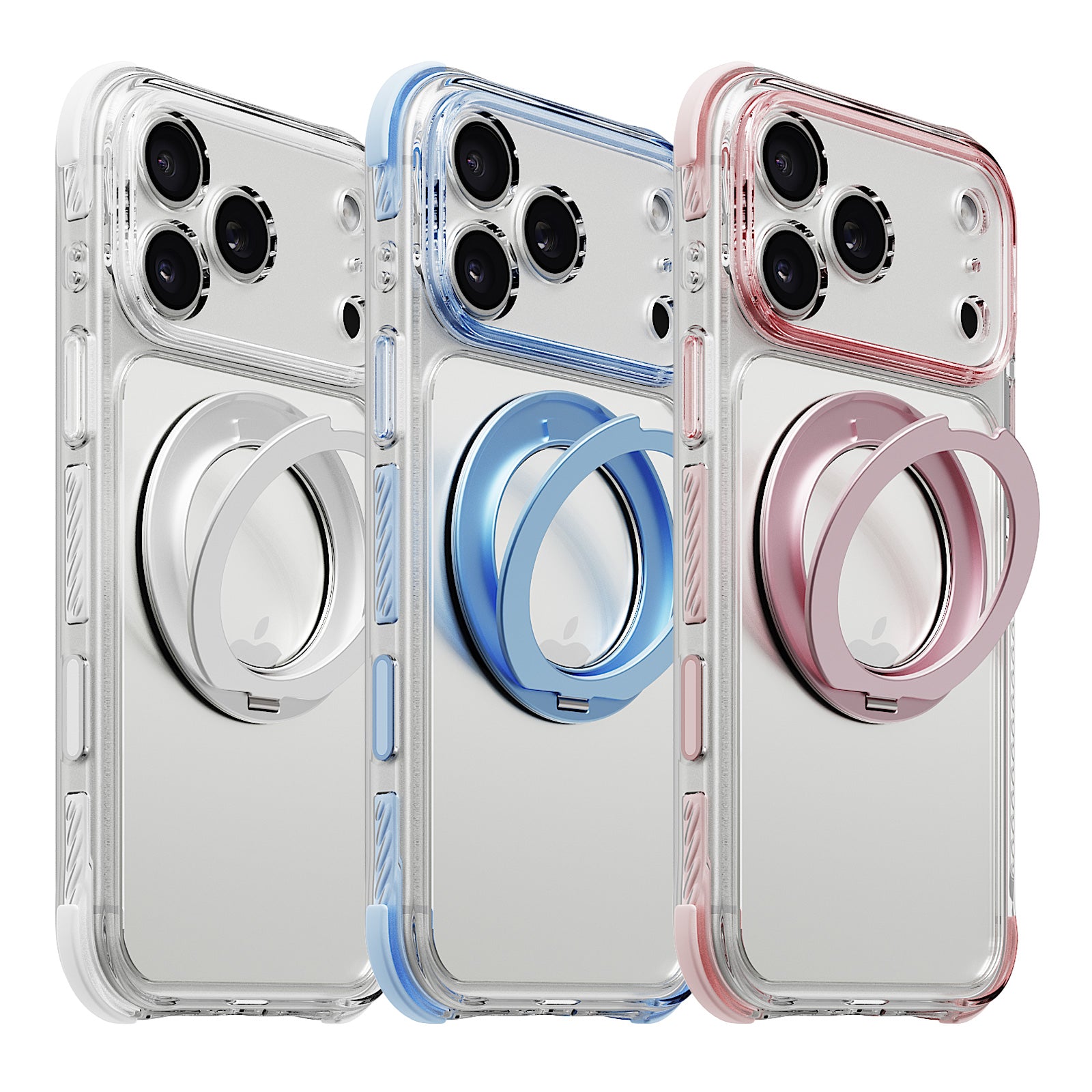iiCASE Macaron Shield 360 Ring Stand iPhone Case all colours image - image 2
