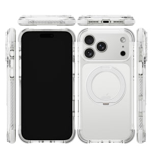 iiCASE Macaron Shield 360 Ring Stand iPhone Case in Clear White detail image - image 14